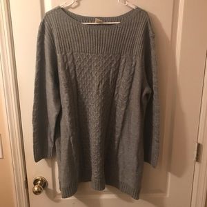 Faded Glory metallic gray sweater